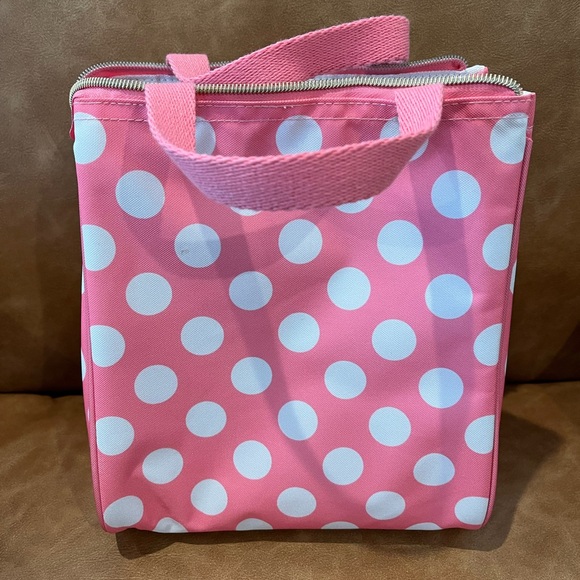 Kate Spade Pink Polka Dot Tote Bag - Picture 2 of 6